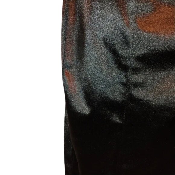 Windsor Black Satin Bodycon Dress – Crisscross Back, Stretchy Fit - Picture 6 of 8